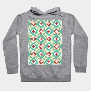 8 Bit Mexican Flower Pattern Hoodie